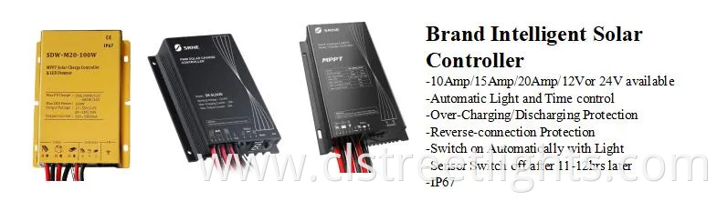 All in Two Integrated Solar LED Power Street Light with 5 Years Warranty